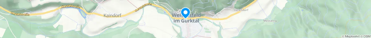 Kartendarstellung des Standorts für Weitensfeld Apotheke in 9344 Weitensfeld